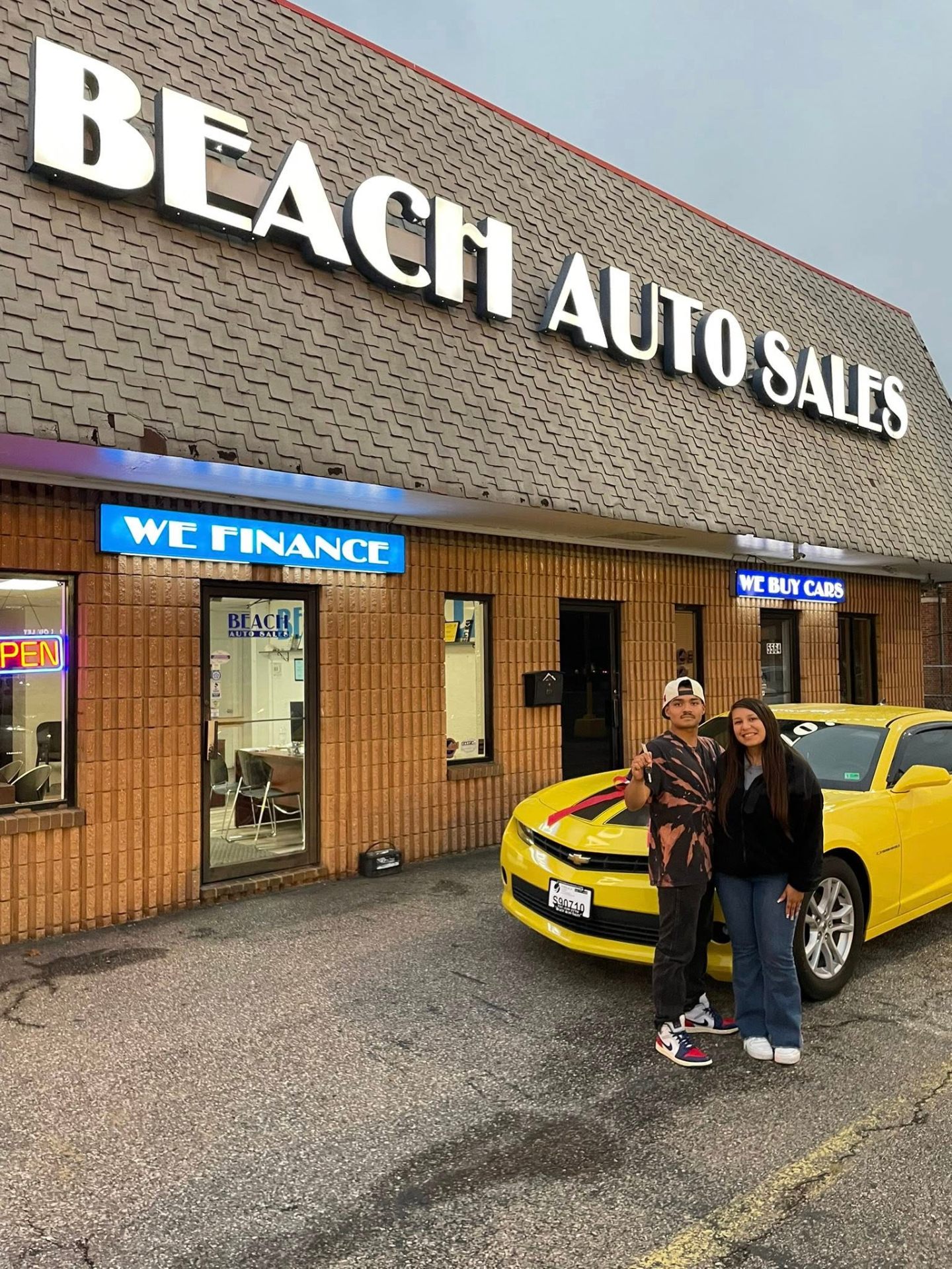 Beach Auto Sales front building — look for this building from Virginia Beach Blvd