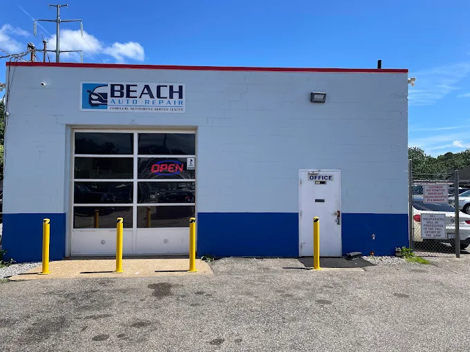Inside Beach Auto Repair shop